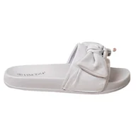 Klapki i japonki damskie - Klapki Z Kokardą VINCEZA szare - Vinceza - miniaturka - grafika 1