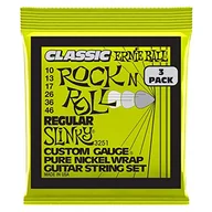Struny gitarowe  - Ernie Ball Regular Slinky Classic Rock n Roll Pure Nickel Electric Guitar Strings 3 Pack - 10-46 Gauge - miniaturka - grafika 1