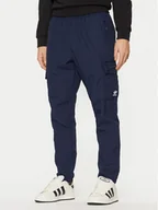 Spodnie sportowe męskie - adidas Spodnie dresowe Trefoil Essentials Woven Cargo JD2454 Granatowy Regular Fit - miniaturka - grafika 1