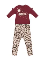 Legginsy - Guess Komplet bluzka i legginsy A5BG02 J1314 Czerwony Regular Fit - miniaturka - grafika 1