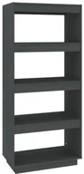 Półki do salonu - Szary drewniany regał z 4 półkami M4-B55 - miniaturka - grafika 1