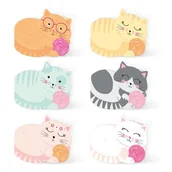 Kartki okolicznościowe i zaproszenia - Zaproszenia Urodzinowe Kotki 6Szt - miniaturka - grafika 1