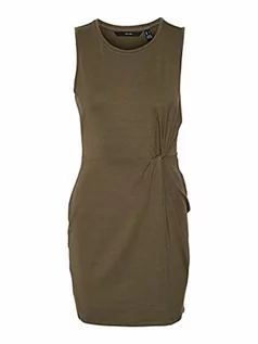 Sukienki - Vero Moda Vmkiana SL Dress JRS GA Sukienka damska, Ivy zielony, L - grafika 1