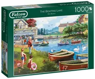 Puzzle - Jumbo Puzzle 1000 Falcon Przystań nad jeziorem G3 - miniaturka - grafika 1