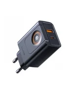 Ładowarki do telefonów - Mcdodo Ładowarka 2w1 USB-C+A CH-3700 30W czarna - miniaturka - grafika 1