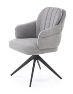 Krzesła - Pikowane szare krzesło nowoczesne D9-L83 - miniaturka - grafika 1