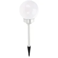 Lampy ogrodowe - Lampa solarna kula, Ø 15 x 47 cm, 4 diody LED, biała - miniaturka - grafika 1