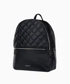 Plecaki - PUCCINI Czarny duży plecak damski z groszkowej skóry ekologicznej - Puccini - miniaturka - grafika 1