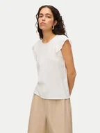 Bluzki damskie - Vero Moda Bluzka Bella 10325248 Biały Standard Fit - miniaturka - grafika 1