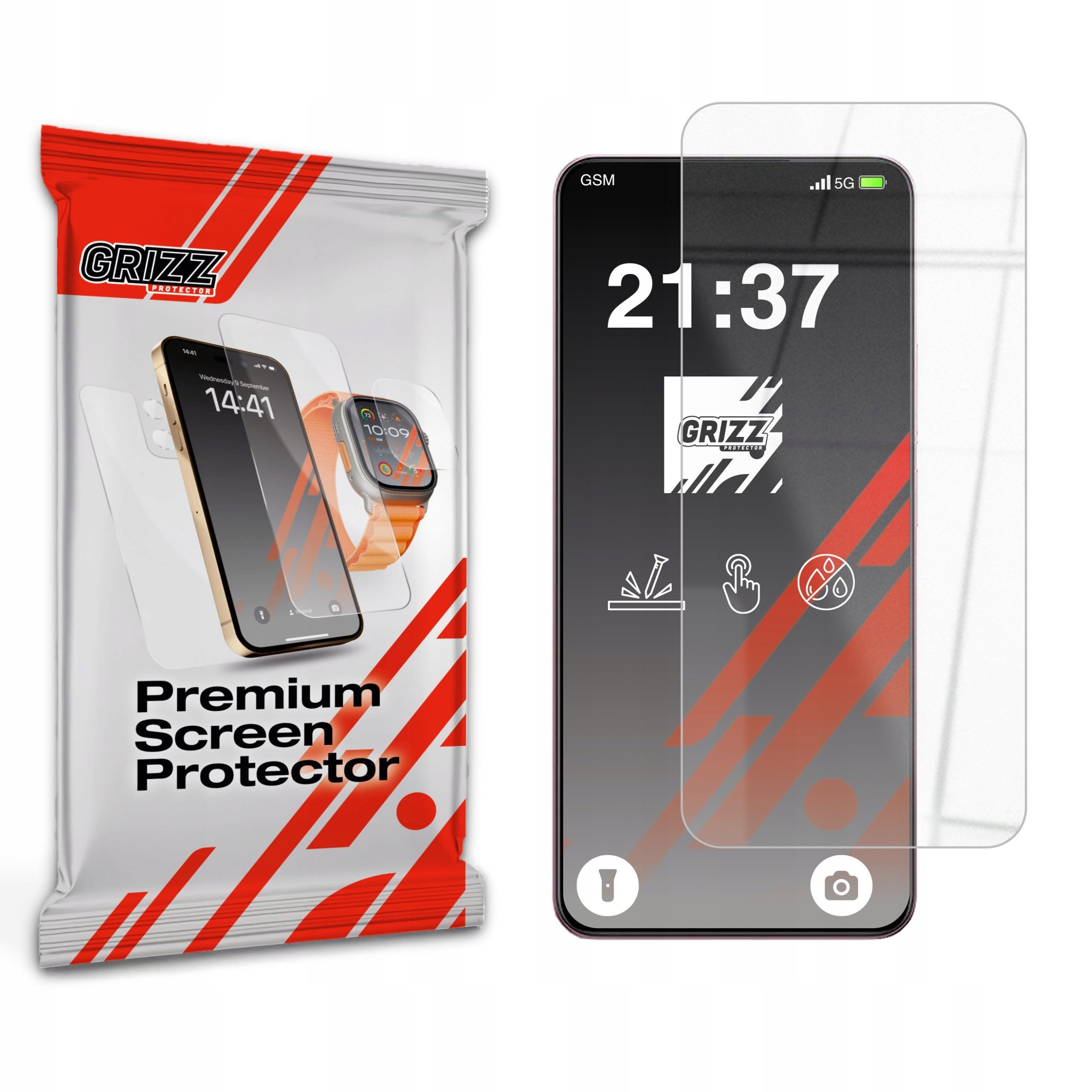 Szkło hybrydowe GrizzGlass HybridGlass do Realme P3