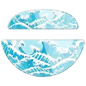 Gadżety dla graczy - Ślizgacze LAMZU Glass Skates do Atlantis OG V2 Niebieski - miniaturka - grafika 1