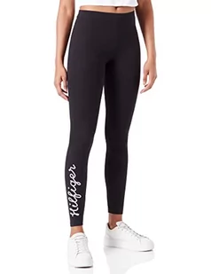 Tommy Hilfiger Damskie legginsy slim Hilfiger linowe, czarne, XS, Czarny, XS - Legginsy - miniaturka - grafika 1