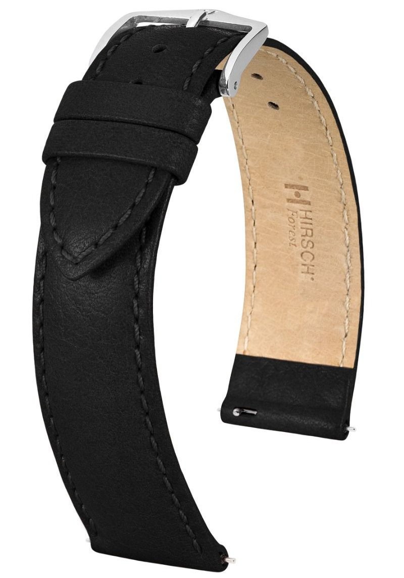 Skórzany wodoodporny pasek do zegarka 22 mm HIRSCH Forest L 17920250-2-22