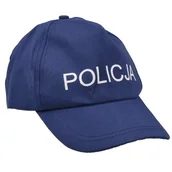 Dodatki do strojów karnawałowych - Arpex Czapka "Policja" granatowa SH9325 - miniaturka - grafika 1