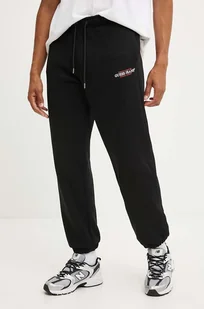 Guess Jeans spodnie dresowe kolor czarny gładkie M4YB18 K9V31 - Spodnie męskie - miniaturka - grafika 1