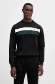 Bluzy męskie - Lacoste bluza bawełniana męska kolor czarny gładka SH5498 - miniaturka - grafika 1