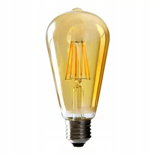 Żarówka Filament LED ORO-E27-ST64-FL-AMBER-4W-WW - Żarówki LED - miniaturka - grafika 1