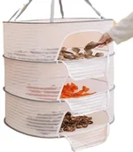 Suszarki do grzybów, owoców i warzyw - NATURALNA Suszarka do WARZYW OWOCÓW GRZYBÓW UBRAŃ RYB 3 poziomy ZEWNĘTRZNA - miniaturka - grafika 1