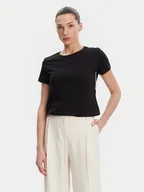 Koszulki i topy damskie - Fracomina T-Shirt FS25ST3002J400G5 Czarny Regular Fit - miniaturka - grafika 1