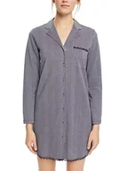 Koszulki i topy damskie - ESPRIT Bodywear damska koszulka z nadrukiem bawełna LACE SUS ns a_ls koszula nocna, granatowy 3, 46 (DE) - miniaturka - grafika 1