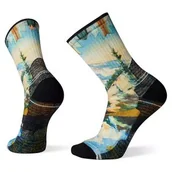 Skarpety termoaktywne - Smartwool U'S Hike Light Cushion Mountain Print Crew Socks, G61, XL - miniaturka - grafika 1