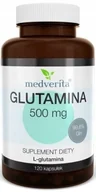 Aminokwasy - MEDVERITA Glutamina 500mg 120 kaps - miniaturka - grafika 1