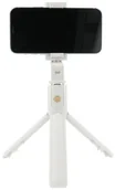Selfie stick - RoGer 2in1 Selfie Stick + Tripod Telescopic Stand with Bluetooth Remote Control White - miniaturka - grafika 1