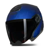 Kaski motocyklowe - Kask Otwarty Nolan N40-5 Błyszczący niebieskiXS - miniaturka - grafika 1