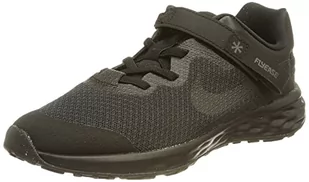 Nike Revolution 6 Flyease Running Shoe dziecięce buty do biegania, Black Black Black Dark Smoke Grey, 28 EU - Buty dla dziewczynek - miniaturka - grafika 1