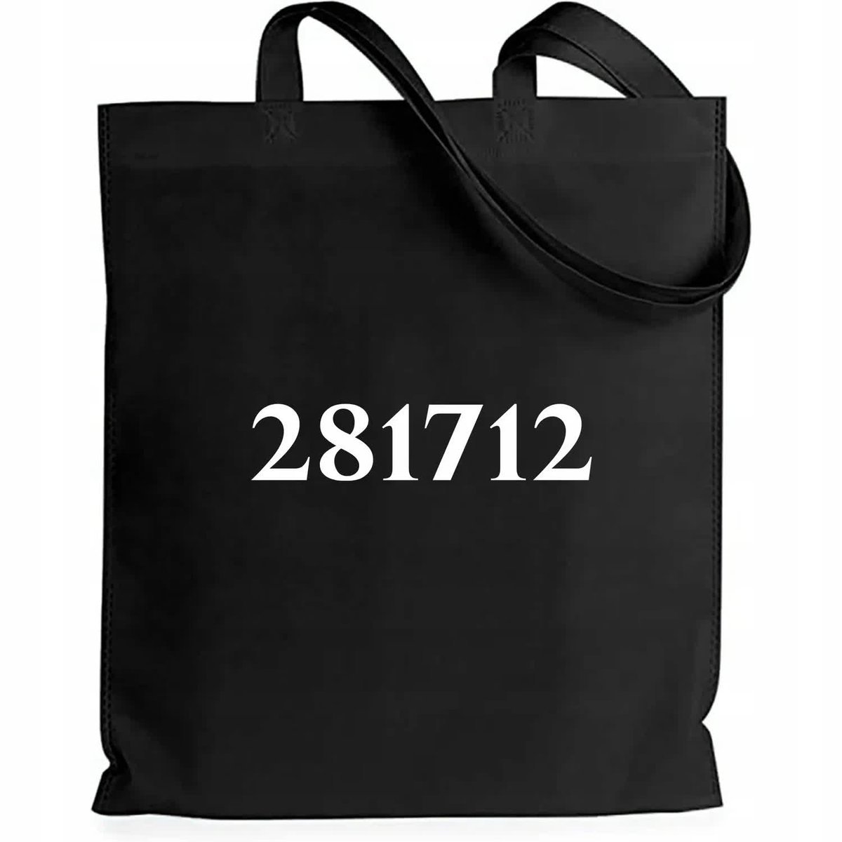 Torba EKO Czarna Bawełniana 281712 Shopper Hell Trylogia Książka Wzory