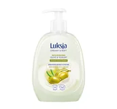 Mydła - LUKSJA,Creamy & Soft, NOURISHING, Kremowe Mydło w PŁYNIE, POMPKA, Olive&Yogurt (Odżywcze Oliwka i Jogurt), 1 sztuka, 500 ml - miniaturka - grafika 1