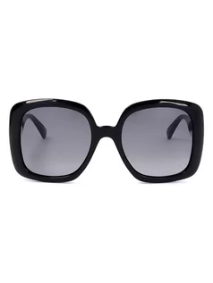 Okulary korekcyjne, oprawki, szkła - Gucci Damskie okulary przeciwsłoneczne w kolorze czarno-granatowym - grafika 1