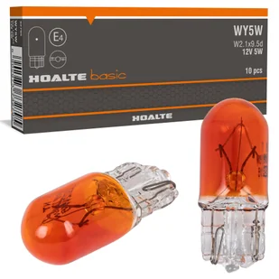 Żarówka Hoalte WY5W W5W 12V Pomarańczowa Kierunkowskazów Wsuwana x10 Sztuk - Żarówki samochodowe Żarówka Hoalte WY5W W5W 12V Pomarańczowa Kierunkowskazów Wsuwana x10 Sztuk - Żarówki samochodowe - miniaturka - grafika 1
