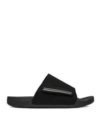 Buty dla chłopców - Quiksilver Klapki EO-POCHI SUEDE CQ10164BB Czarny - miniaturka - grafika 1