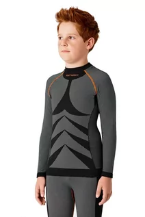 Odzież sportowa dziecięca - SPAIO, Koszulka dziecięca, Active Line Junior W01, szary, rozmiar 152/158 - grafika 1