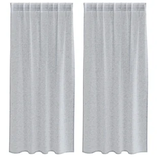 vidaXL Zasłony z zasłonami 2 pcs Ciemny szary 140 x 175 cm Poliester - Zasłony vidaXL Zasłony z zasłonami 2 pcs Ciemny szary 140 x 175 cm Poliester - Zasłony - miniaturka - grafika 1