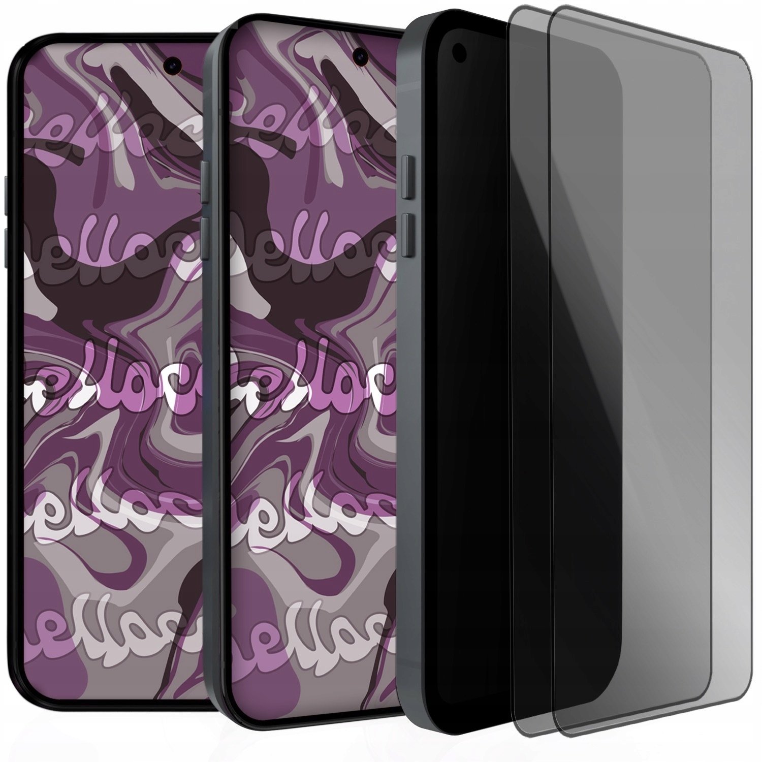 Hello Case [2-pak] Szkło Hartowane Do Infinix Note 40 4G / 5G antyspywające, 9H