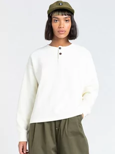 Element DALEN HENLEY BONE WHITE damski sweter projektant - M - Swetry dla dziewczynek - miniaturka - grafika 1