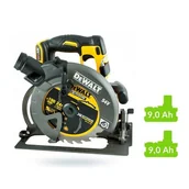 Piły elektryczne - DeWalt Akumulatorowa pilarka tarczowa 54V XR FLEXVOLT 2x 9.0Ah 190mm DCS578X2-QW - miniaturka - grafika 1