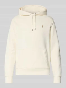 Bluza z kapturem, wyhaftowanym logo i kieszenią kangurką - Bluzy męskie - miniaturka - grafika 1