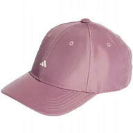 Czapki damskie - Czapka z daszkiem damska adidas Satin BASEB CAP OSFW różowa HD7311 - miniaturka - grafika 1