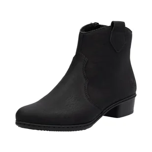 Rieker Damskie sztyblety Y0762, czarne, rozmiar 39 EU, czarny, 39 EU - Botki damskie - miniaturka - grafika 1