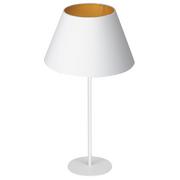Lampy stojące - Luminex Arden 3458 Lampa stołowa lampka 1x60W E27 biały/złoty - miniaturka - grafika 1