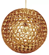 Lampy sufitowe - Candellux LAMPA wisząca ABROS kula 31-09074 Złoto - miniaturka - grafika 1