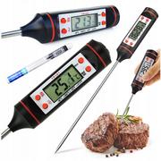 Minutniki - Termometr cyfrowy kuchenny do mięsa wina LCD sonda szpilkowy - miniaturka - grafika 1