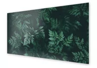 Dekoracje domu - Panel kuchenny HOMEPRINT Wzór tła, zielone liście 100x50 cm - miniaturka - grafika 1