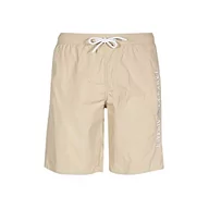 Kąpielówki męskie - Emporio Armani Swimwear Emporio Armani Embroidery Logo Boxer Short Swim Trunks, Sand Yellow, 52, Piaskowy żółty - miniaturka - grafika 1