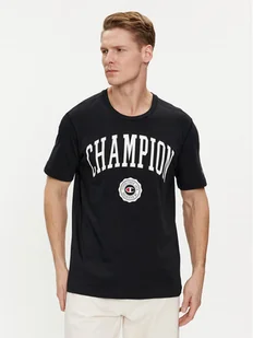 Champion T-Shirt 219852 Czarny Comfort Fit - Koszulki męskie - miniaturka - grafika 1