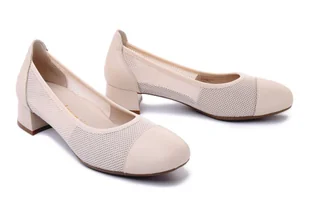 RIEKER 45065-80 white, czółenka damskie - Rieker - Czółenka - miniaturka - grafika 1