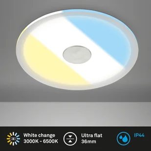 Briloner Lampa sufitowa wpuszczana LED 784 IP44 CCT Switch Ø 17cm - Oprawy, klosze i abażury - miniaturka - grafika 4